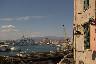 Vue du port de Gênes